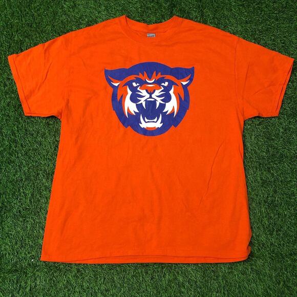 Mens Orange LC Big Cat Graphic Tee - Picture 1 of 5